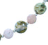 Genuine Sterling Silver Multicolor Choker Bead Necklace RX114630